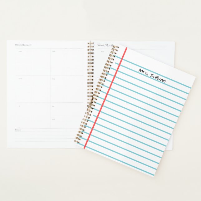 Personalisierter Lehrerplaner Planer (Anzeige)