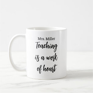 Personalisierter Lehrertassen-Name, Benutzerdefini Kaffeetasse