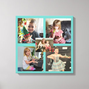 Personalisierter Leinwanddruck mit Familienfotos