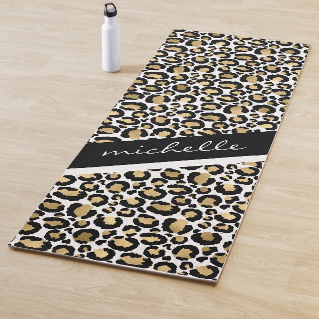 Personalisierter Leopard Yogamatte (Beispiel)