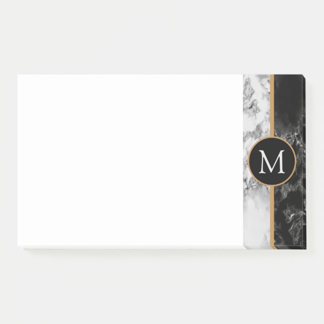 Personalisierter Letter Post Notizen Marmordesign (Vorderseite)