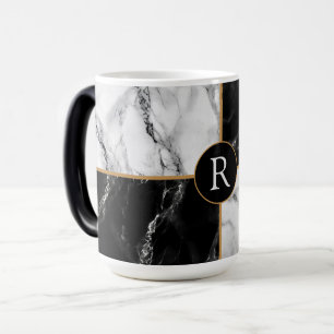 Personalisierter Letter-Tasse-Geschenk mit Marmord Verwandlungstasse