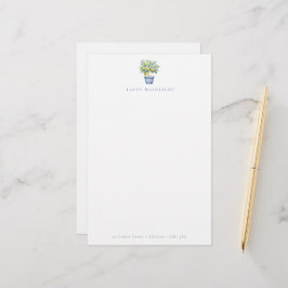 Personalisierter Letterhead aus gegossenem Zitrone Briefpapier
