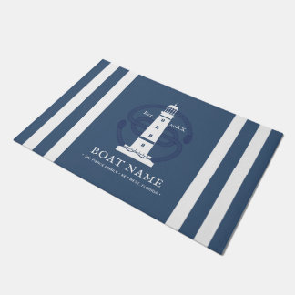 Personalisierter Leuchtturm Fußmatte