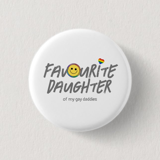 Personalisierter LGBTQ-Favorit Button (Vorderseite)