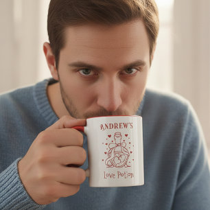 Personalisierter Liebes-Trank Valentinstag Tasse