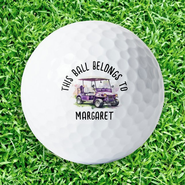 Personalisierter Lila Golfplatz Golfball (Von Creator hochgeladen)