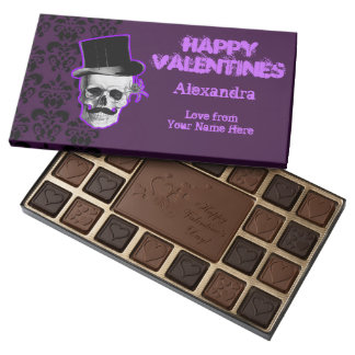 Personalisierter lila gotischer Valentinstag