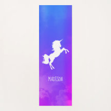 Personalisierter Lila Himmel Rainbow Unicorn