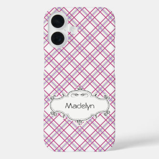 Personalisierter Lila Karierter TelefonCase title_seo2