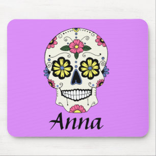 Personalisierter Lila Zuckerkulpad Mousepad