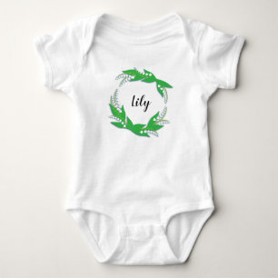 Personalisierter Lily-Ring des Tales Bodysuit Baby Strampler