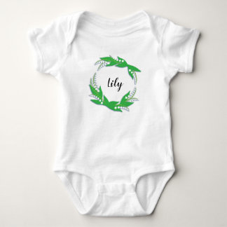 Personalisierter Lily-Ring des Tales Bodysuit Baby Strampler