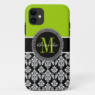 Personalisierter Limoner grüner schwarzer Case-Mate iPhone Hülle