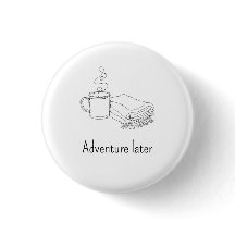 Personalisierter Linienkunst-Camping-Mug-Button