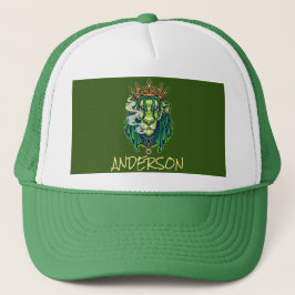 Personalisierter LION WEED KING Trucker Hat Truckerkappe