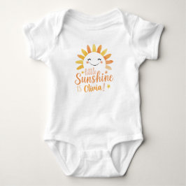 Personalisierter "Little Sunshine" Baby Bodysuit Strampler