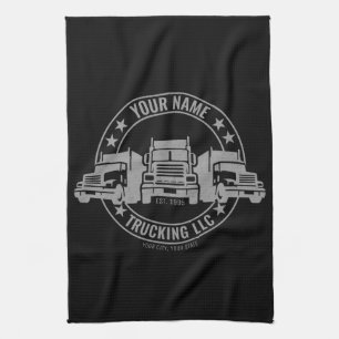 Personalisierter LKW-Fahrer Big Rig Sattelzug LKW- Geschirrtuch