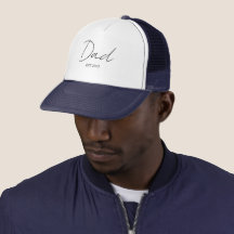 Personalisierter LKW-Hut - Vater EST. [Jahr]