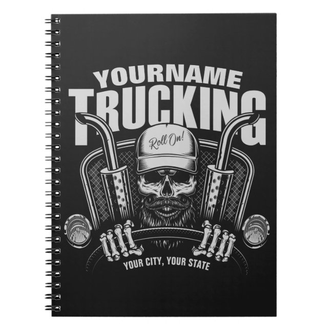 Personalisierter LKW-LKWs Big Rig Truck Notizblock (Vorderseite)