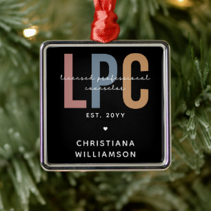 Personalisierter LPC Lizenzierter Beruflicher Bera Ornament Aus Metall