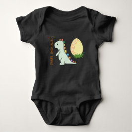 Personalisierter lustiger Babysaurus-Wildjurassisp Baby Strampler