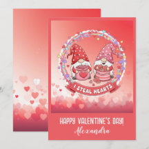 Personalisierter lustiger Gnom Valentinstag 