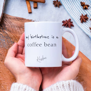 Personalisierter, lustiger Kaffee-Zitat Zweifarbige Tasse