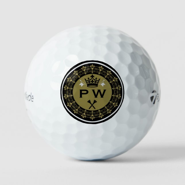 Personalisierter lustiger königlicher Golfball (Vorderseite)