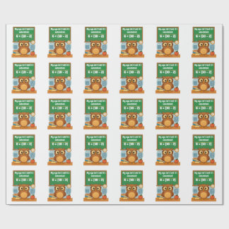 Personalisierter lustiger Mathe-Liebhaber-Humor-Eu Geschenkpapier