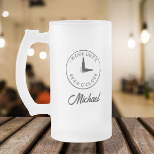 Personalisierter lustiger Name Mattglas Bierglas
