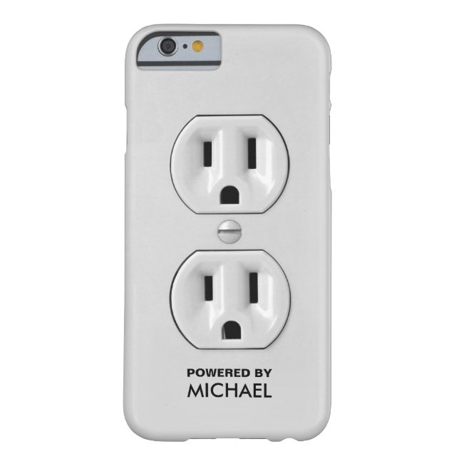 Personalisierter lustiger Power-Ausgang Case-Mate iPhone Hülle (Rückseite)