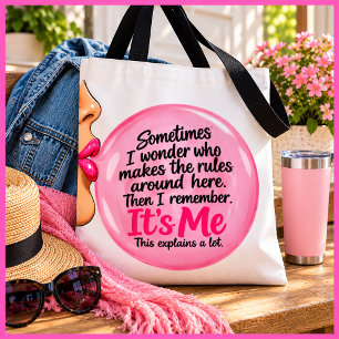 Personalisierter lustiger rosa Kaugummi-Spruch Ret Tasche