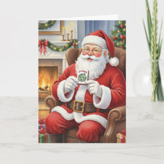 Personalisierter lustiger Santa Bring mir einen Jo Karte