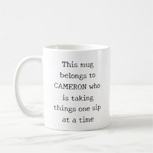 Personalisierter lustiger Spruch verständlicher Mu Kaffeetasse