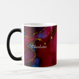 Personalisierter Luxus-Marbel-Muster-Tasse mit ind Verwandlungstasse