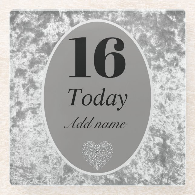 Personalisierter Luxus Samt Untersetzer Geschenk 1 (Vorderseite)