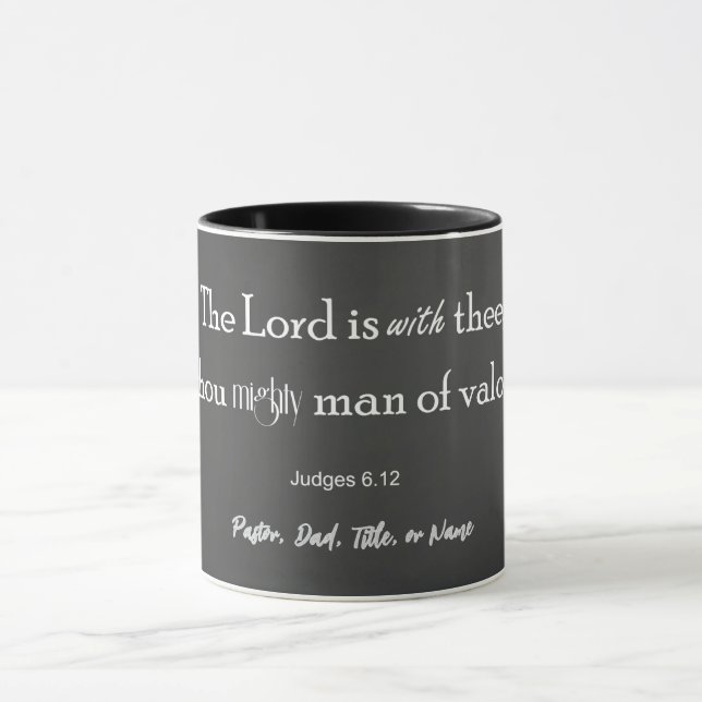 Personalisierter Mächtiger Mann der Valor Bible Ve Tasse (Zentrum)