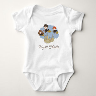 Personalisierter Magischer Harry Potter & Hogwarts Baby Strampler