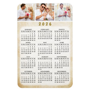 Personalisierter Magnetischer Kühlschrank-Kalender Magnet