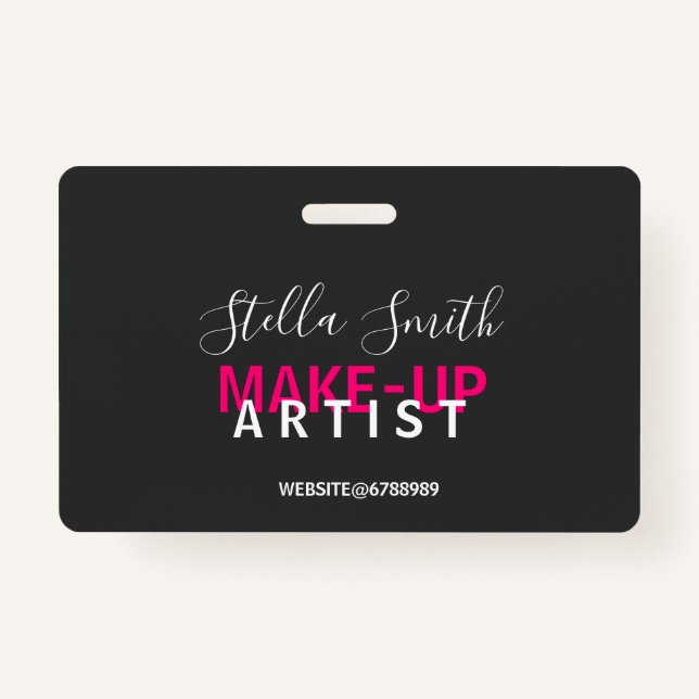 Personalisierter Makeup-Künstler-Standard Ausweis (Vorderseite)