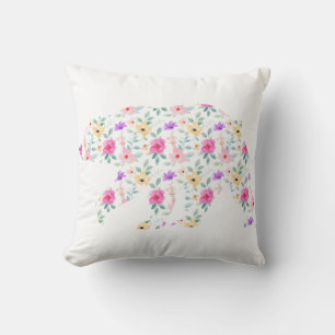 Personalisierter Mama Bär Blumen-Mutter-Mama-Mama  Kissen