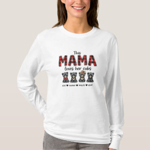 Personalisierter Mama-Bär zum Muttertag Süßes in T-Shirt