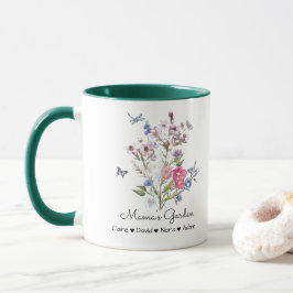 Personalisierter Mama-Garten Tasse