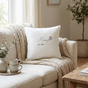 Personalisierter Mama-Gründungsjahr-Wurf-Geschenk Kissen