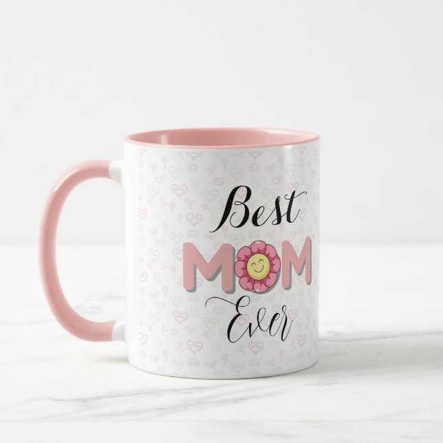 Personalisierter Mama-Kaffeebecher Tasse (Links)