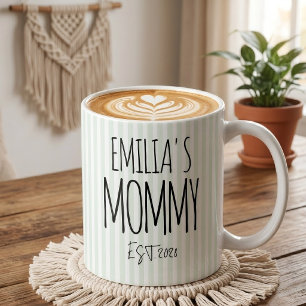 Personalisierter Mama Papa Mugs Set Geschenk, Neue Kaffeetasse
