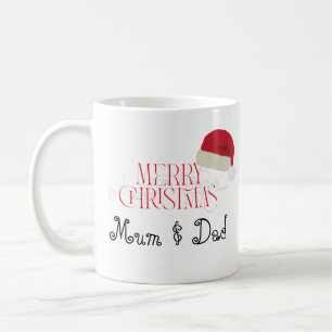 Personalisierter Mama- und Papa-Fotomug - Weihnach Kaffeetasse