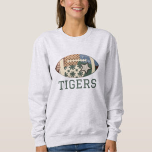 Personalisierter Mannschaftsname Faux-Patchwork-Fu Sweatshirt