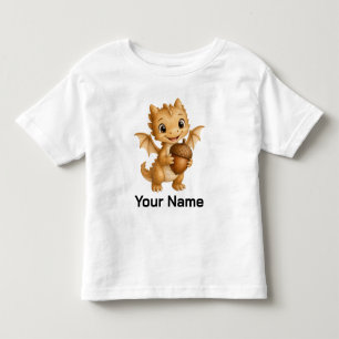 Personalisierter märchenhafter Wald-Drache für Kin Kleinkind T-shirt